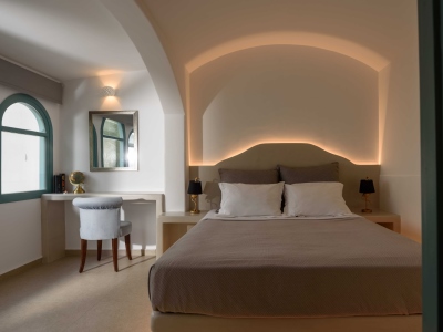 bedroom 1 - hotel armonia - santorini, greece