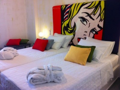 bedroom 1 - hotel beach boutique - santorini, greece