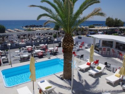 outdoor pool - hotel beach boutique - santorini, greece
