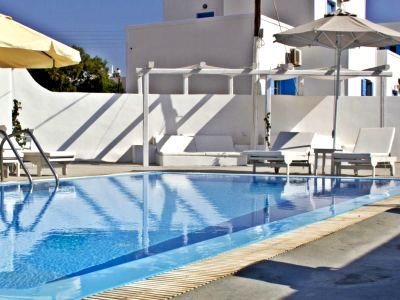 outdoor pool - hotel atlas boutique - santorini, greece