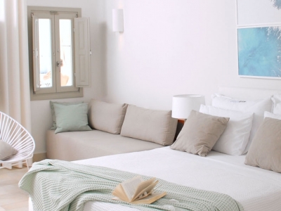 bedroom 1 - hotel aqua blue - santorini, greece