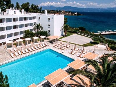 outdoor pool - hotel brown beach chalkida - chalkis, greece