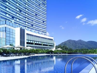 outdoor pool - hotel hyatt regency sha tin - hong kong, hong kong