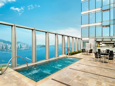 outdoor pool - hotel w hong kong - hong kong, hong kong