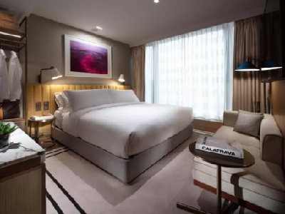 bedroom - hotel the hari hong kong - hong kong, hong kong