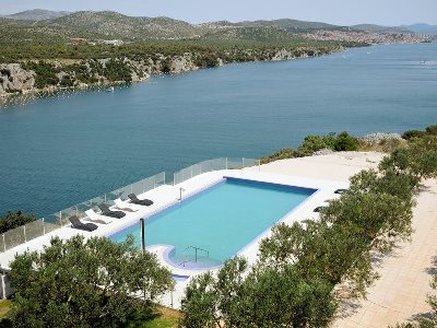 outdoor pool - hotel panorama - sibenik, croatia