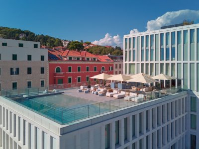 exterior view - hotel ambasador - split, croatia