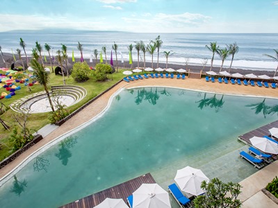outdoor pool - hotel wyndham tamansari jivva resort bali - bali island, indonesia