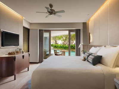 deluxe room 3 - hotel conrad bali - bali island, indonesia