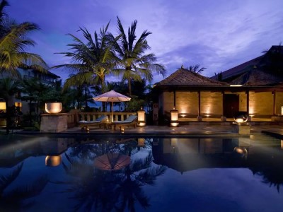 outdoor pool - hotel conrad bali - bali island, indonesia