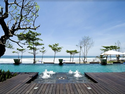 outdoor pool 1 - hotel grand seminyak - bali island, indonesia