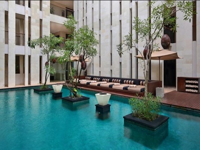 outdoor pool 2 - hotel grand seminyak - bali island, indonesia