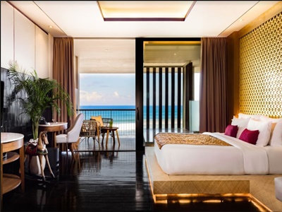 bedroom 1 - hotel grand seminyak - bali island, indonesia