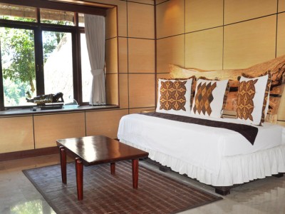 bedroom - hotel kupu kupu barong villas - bali island, indonesia