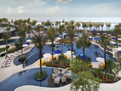 outdoor pool - hotel w bali - seminyak - bali island, indonesia