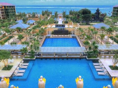 outdoor pool - hotel mulia resort - bali island, indonesia