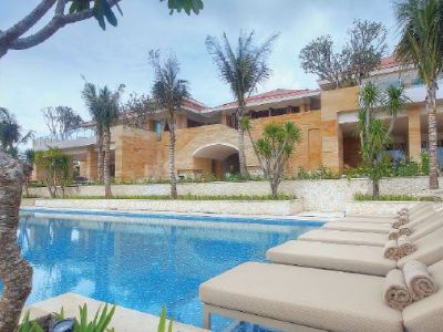 outdoor pool - hotel mulia villas - bali island, indonesia