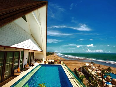 outdoor pool - hotel the lv8 resort - bali island, indonesia