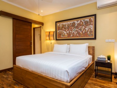 bedroom - hotel the pari sudha - bali island, indonesia