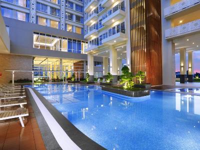 outdoor pool - hotel aston batam hotel and residence - batam, indonesia