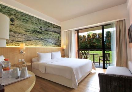 bedroom - hotel pesona alam resort and spa - bogor, indonesia