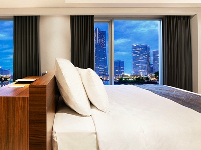 bedroom 1 - hotel crown prince - surabaya, indonesia