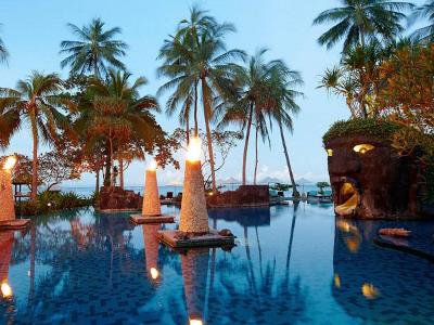 outdoor pool - hotel sheraton senggigi beach - lombok, indonesia