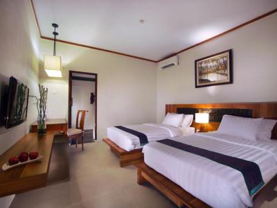 bedroom 1 - hotel aston sunset beach - gili trawangan - lombok, indonesia