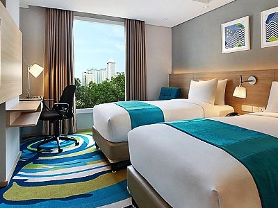 bedroom 1 - hotel holiday inn express wahid hasyim - jakarta, indonesia