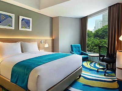 bedroom 4 - hotel holiday inn express wahid hasyim - jakarta, indonesia