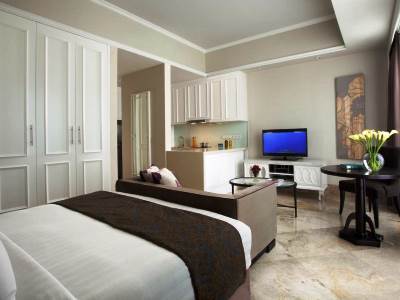 bedroom - hotel ascott jakarta - jakarta, indonesia