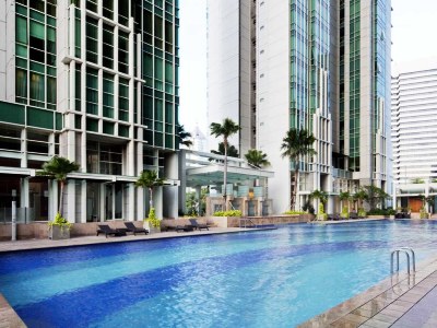 outdoor pool - hotel fraser residence sudirman - jakarta, indonesia
