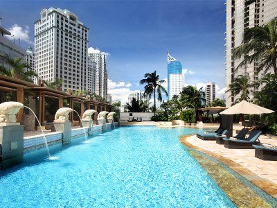 outdoor pool - hotel ayana midplaza - jakarta, indonesia
