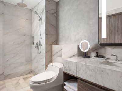 bathroom - hotel oakwood suites kuningan jakarta - jakarta, indonesia