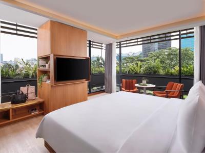 bedroom - hotel artotel casa kuningan - jakarta, indonesia