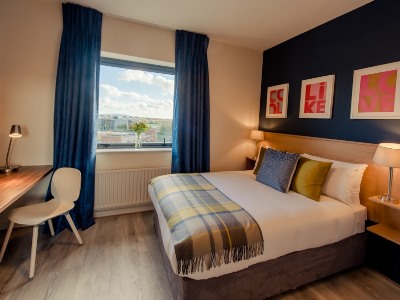 bedroom - hotel dcu rooms - dublin, ireland