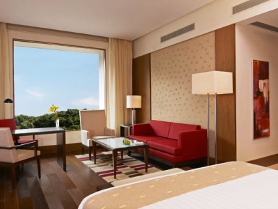 bedroom 1 - hotel oberoi gurgaon - gurugram, india