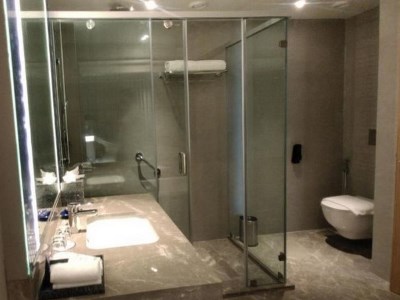 bathroom - hotel vivanta bhubaneswar, dn square - bhubaneswar, india