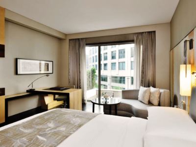 bedroom - hotel jw marriott hotel new delhi aerocity - new delhi, india