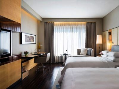 bedroom 1 - hotel jw marriott hotel new delhi aerocity - new delhi, india