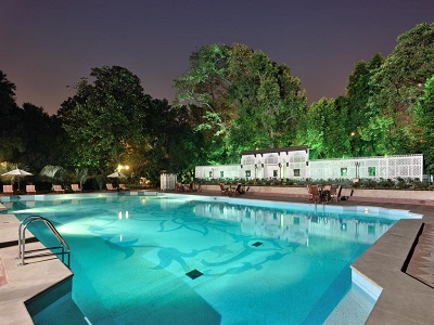 outdoor pool - hotel taj mahal - new delhi, india