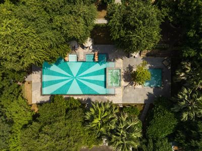 outdoor pool - hotel taj usha kiran palace, gwalior - gwalior, india