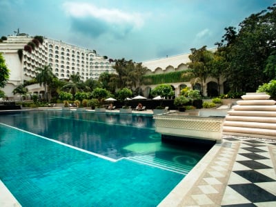 outdoor pool - hotel taj krishna - hyderabad, india