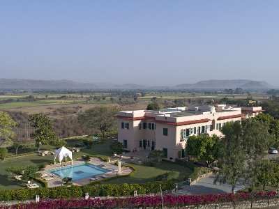 exterior view - hotel ramgarh lodge, jaipur - ihcl seleqtions - jaipur, india