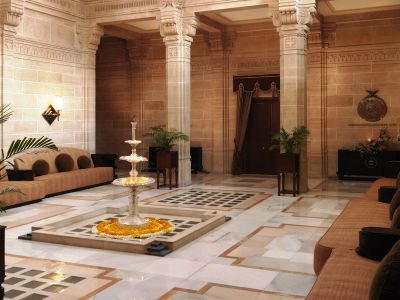 lobby - hotel umaid bhawan palace - jodhpur, india