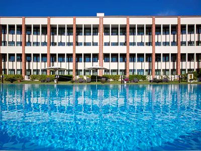outdoor pool - hotel mercure rome leonardo da vinci airport - fiumicino, italy