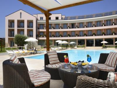 outdoor pool - hotel isola sacra rome airport - fiumicino, italy