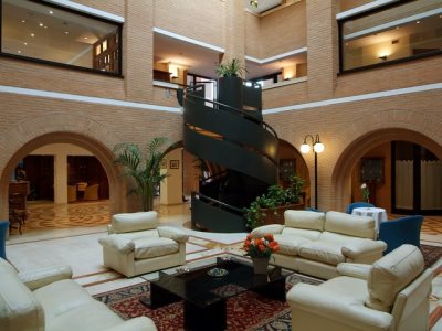 lobby - hotel hostellerie du cheval blanc - aosta, italy