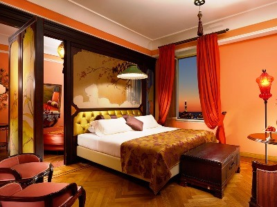 bedroom 1 - hotel grand savoia - genoa, italy