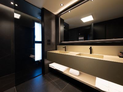 bathroom - hotel la suite - matera, italy
